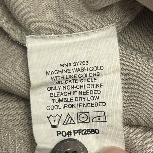 PGA Tour Golf Shirts Men LARGE Lot of 2 Black Tan Short Sleeve Polo Collared - Picture 7 of 16